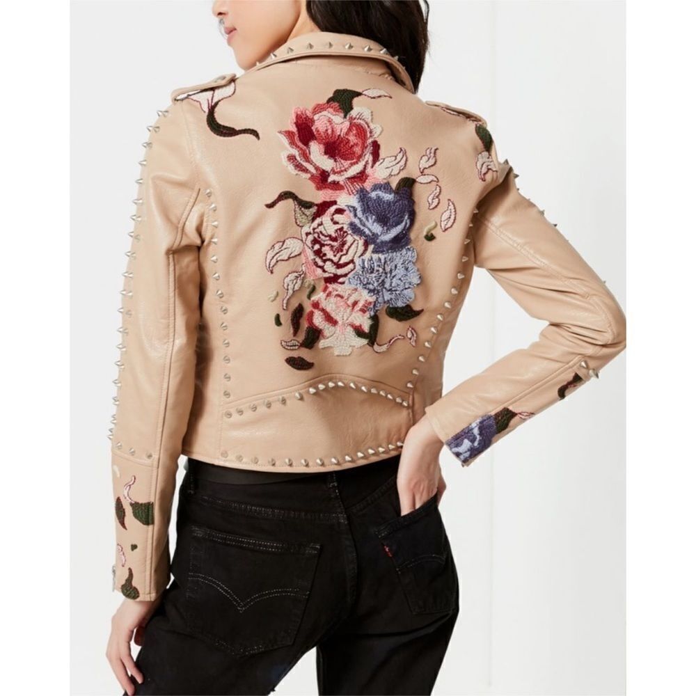 Blank NYC Studded Vegan Leather Jacket